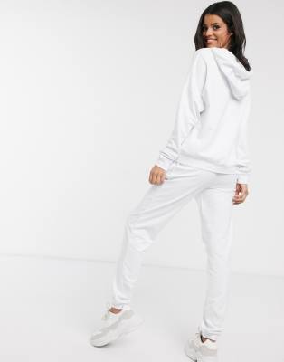 asos white tracksuit