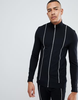 asos muscle fit tracksuit