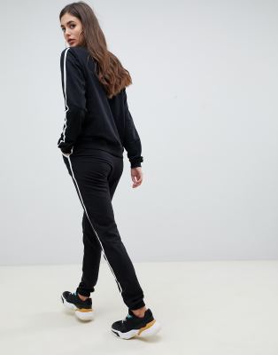 track pants with elastic bottom