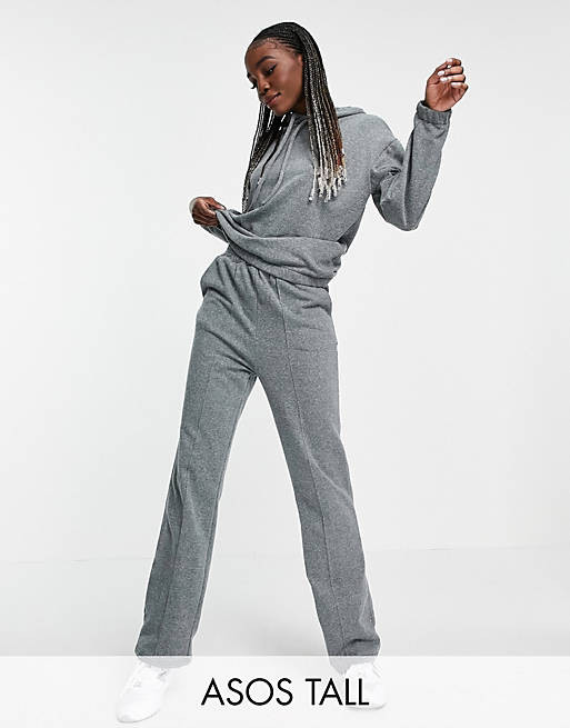 ASOS DESIGN Tall tracksuit with hoodie and straight leg jogger in ...