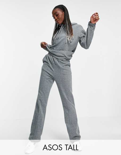 ASOS DESIGN Tall tracksuit with hoodie and straight leg jogger in ...