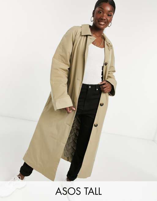 Asos boyfriend trench sales