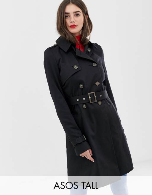 Asos Design Tall Trench Coat Asos