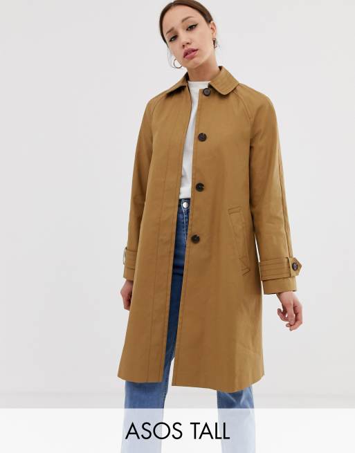 ASOS DESIGN Tall – Trenchcoat i boyfriend-modell 