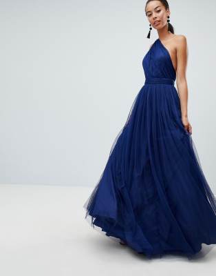 asos design tulle maxi dress