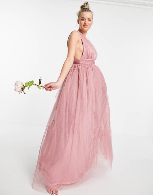 Asos design clearance tulle maxi dress