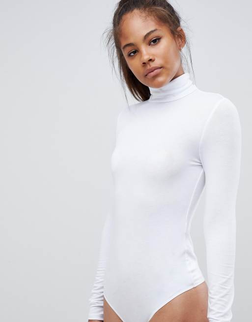 Tall Turtle Neck Long Sleeve Bodysuit