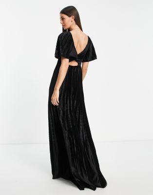 pleated empire dress