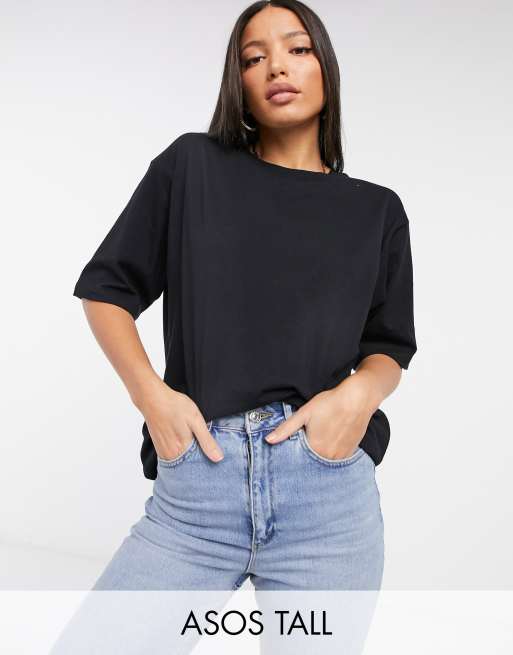 ASOS DESIGN Tall - Ultiem oversized T-shirt in zwart