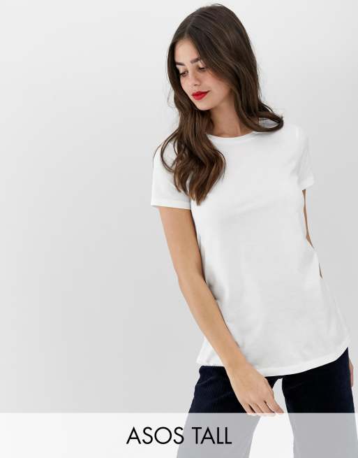 ASOS DESIGN TALL- Ultiem T-shirt met ronde hals in wit