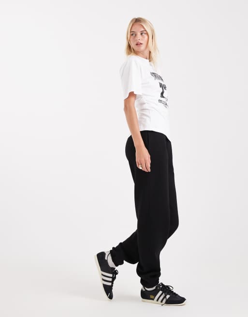 ASOS DESIGN Tall - Ultimate - Brushback joggingbroek met boorden in zwart, 3 van 5