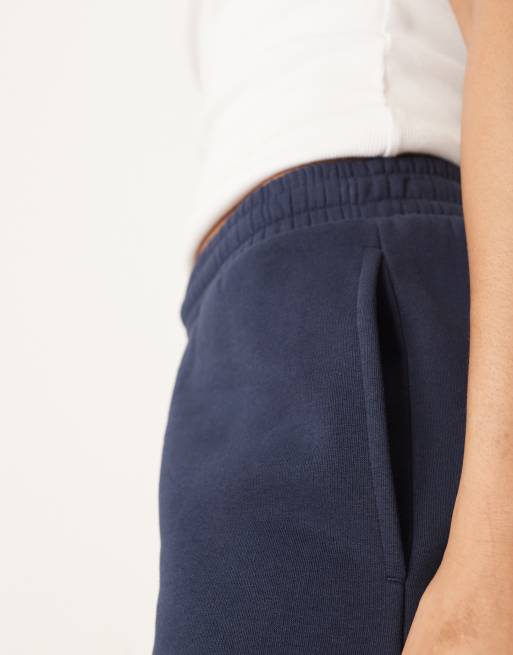 ASOS DESIGN Tall ultimate cuffed brushback sweatpants in navy