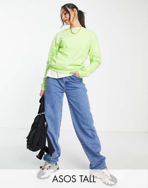 ASOS DESIGN Tall - Ultimate - Felpa color lime 