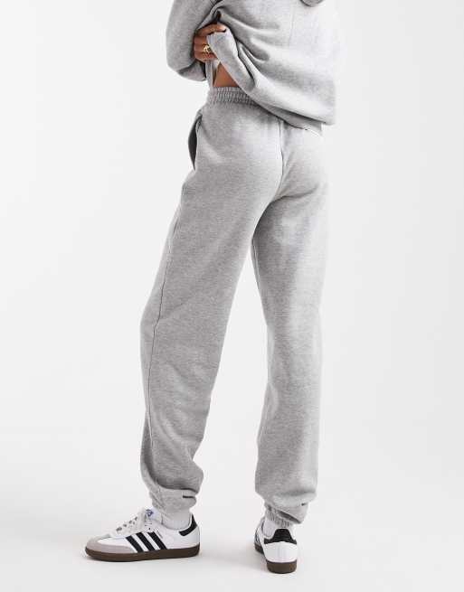 ASOS DESIGN Tall - Ultimate - Gråmelerede joggingbukser med tætsiddende buksekanter og børstet inderside, 5 af 5