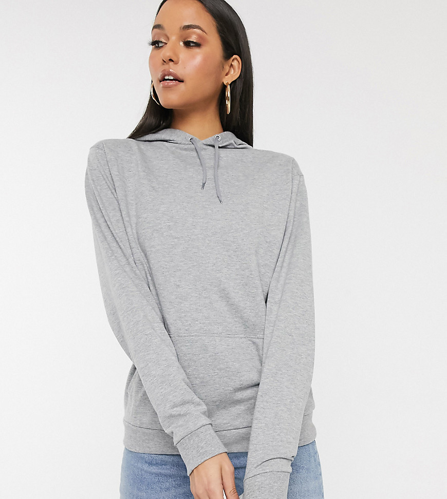 ASOS DESIGN Tall ultimate hoodie in gray marl