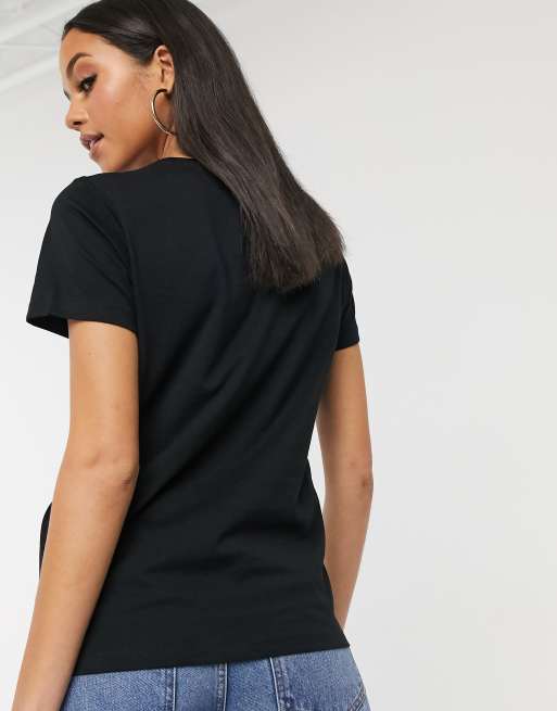ASOS DESIGN Tall ultimate organic cotton crew neck t-shirt in black, 2 of 4