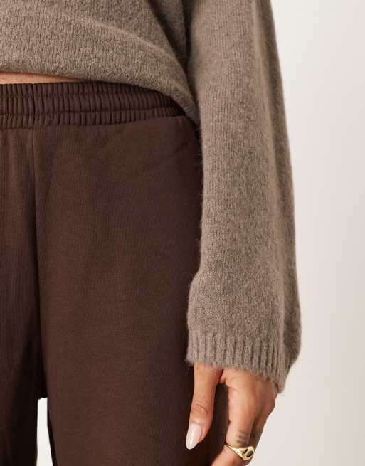 ASOS DESIGN Tall - Ultimate - Pantalon de jogging resserré aux chevilles à envers brossé - Chocolat, 5 de 5