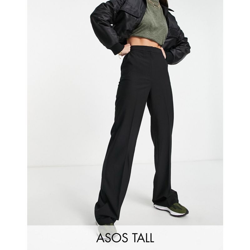 Donna Pantaloni e leggings DESIGN Tall - Ultimate - Pantaloni dritti neri