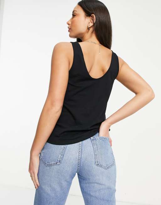 ASOS DESIGN Tall ultimate singlet with scoop neck in cotton in 2 pack - MULTI, 2 of 4