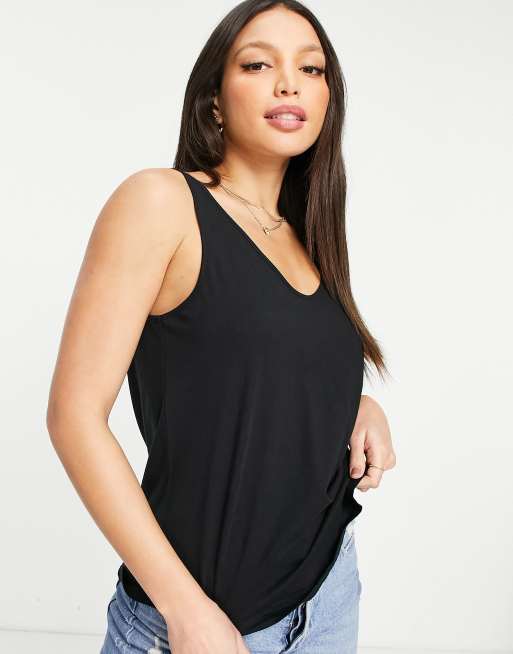 ASOS DESIGN Tall ultimate singlet with scoop neck in cotton in 2 pack - MULTI, 3 of 4