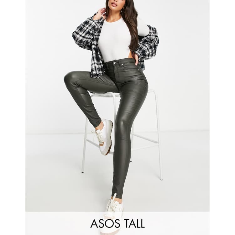 Tall hot sale coated jeans