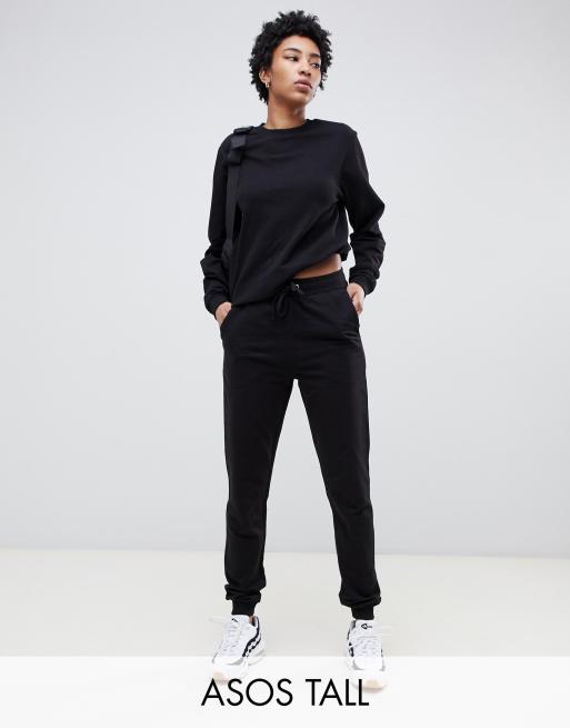 ASOS DESIGN Tall ultimate sweat and jogger with tie tracksuit