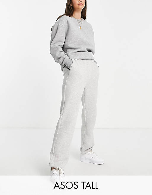 ASOS DESIGN Tall ultimate sweatpants in gray heather