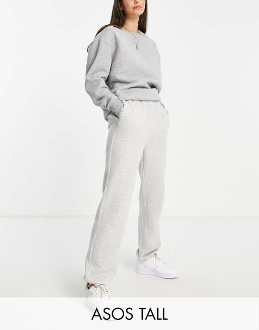 ASOS DESIGN Petite ultimate sweatpants in gray heather