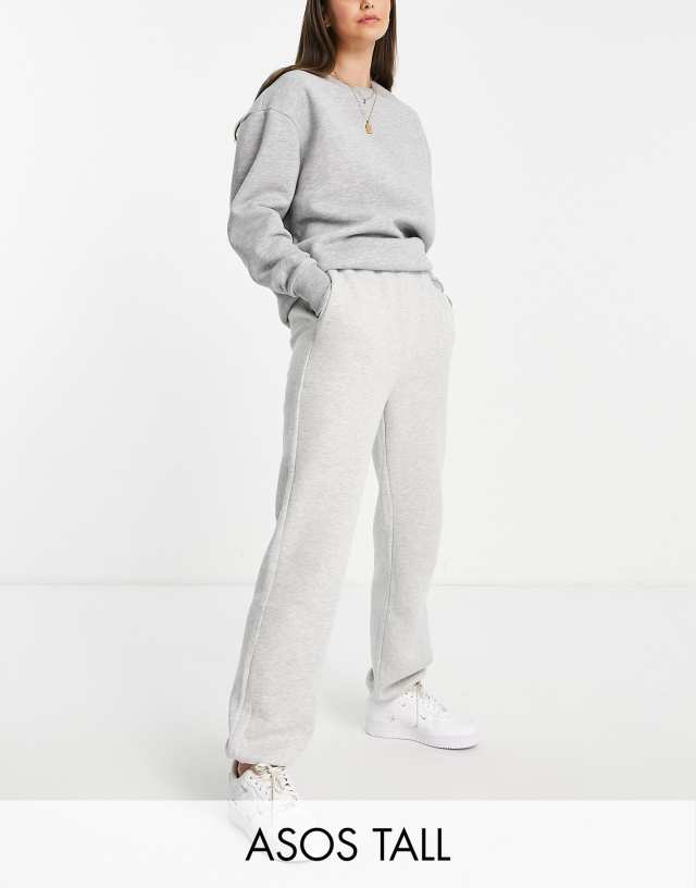 ASOS DESIGN Tall ultimate sweatpants in gray heather