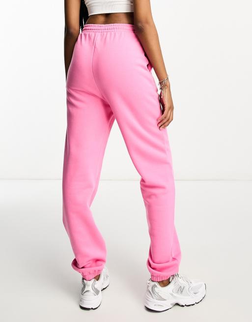 ASOS Tall ASOS DESIGN Tall straight leg sweatpants with deep waistband and  pintuck in cotton in baby pink - PINK - ShopStyle Pants