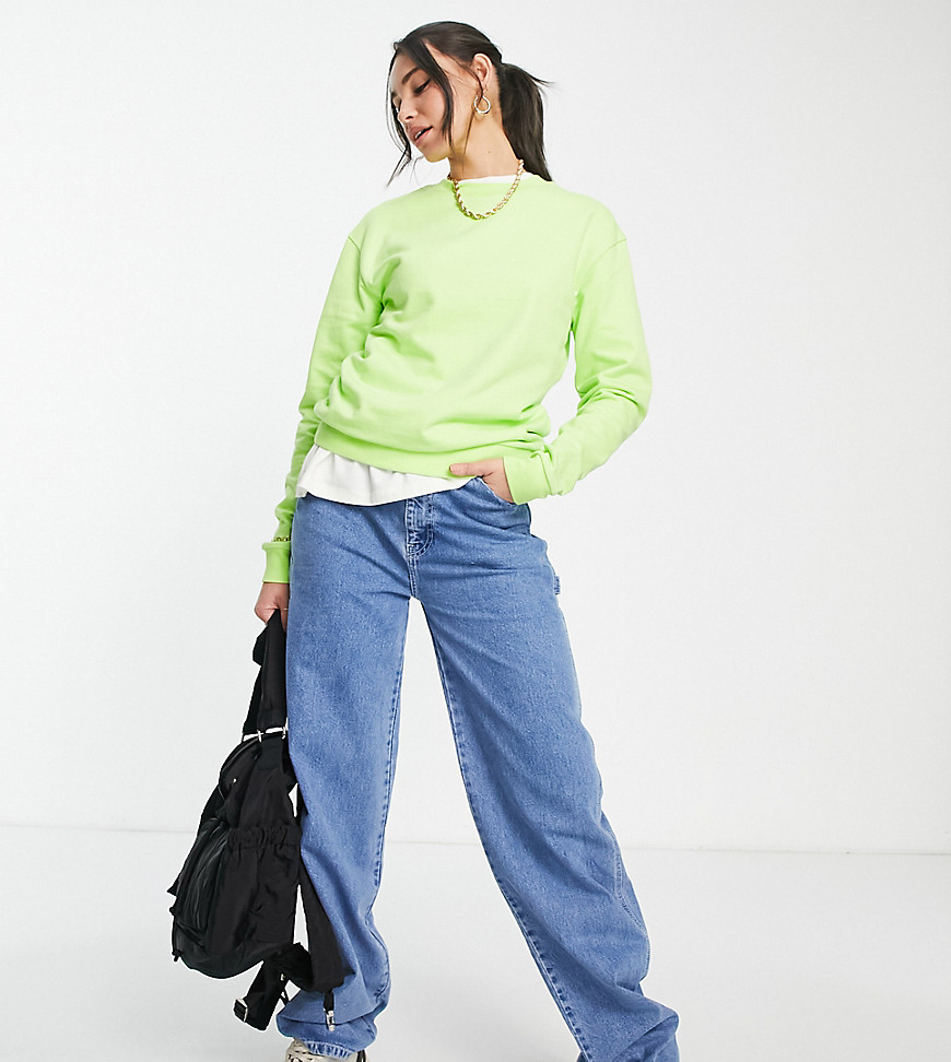 ASOS Tall ASOS DESIGN Tall ultimate sweatshirt in lime-Green