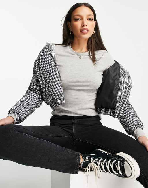 ASOS DESIGN Tall - Ultimate - T-shirt coupe slim à manches longues - Gris chiné, 2 de 4