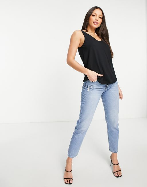 ASOS DESIGN Tall high rise 'slim' stretch straight leg jeans in