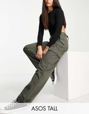 asos khaki cargo pants