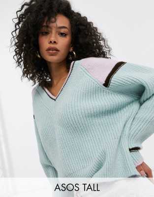 tall v neck jumper