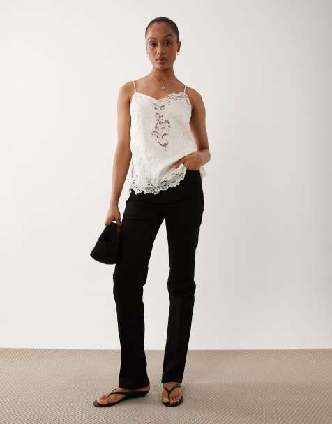 ASOS DESIGN Tall - vaquero recto slim negro - view 1