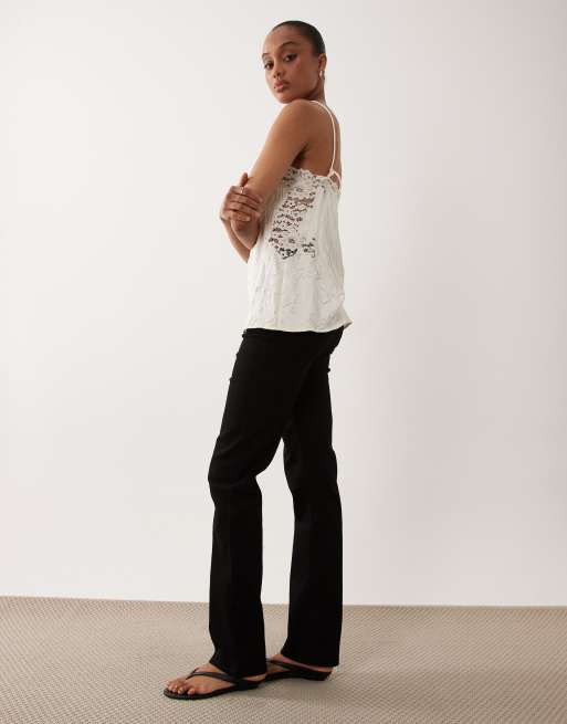 ASOS DESIGN Tall - vaquero recto slim negro, 3 de 5
