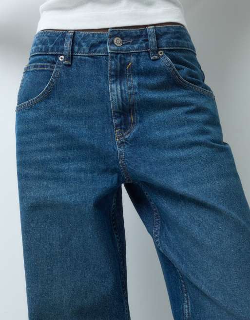 ASOS DESIGN Tall vaqueros boyfriend oversize holgados en azul lavado oscuro, 4 de 5
