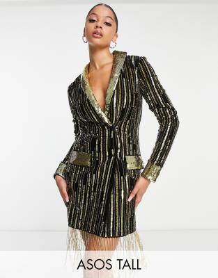 Zara sequin shop blazer dress