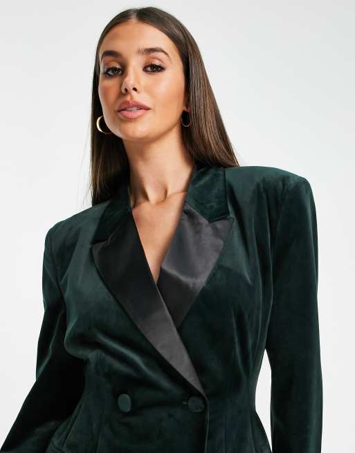 Velvet sale blazer asos