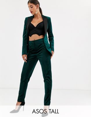 womens tall velvet pants