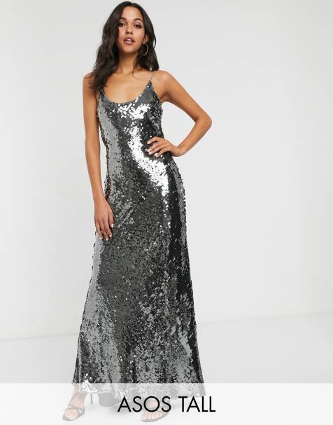 ASOS DESIGN Tall – Verziertes Camisole-Maxikleid