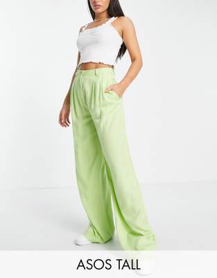 bright wide leg trousers