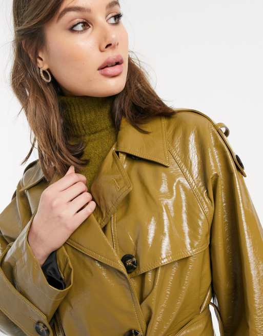 Asos hot sale vinyl trench