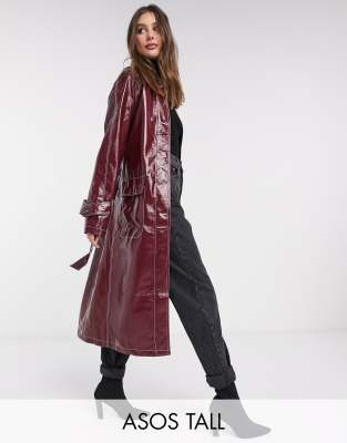 asos tall trench coat