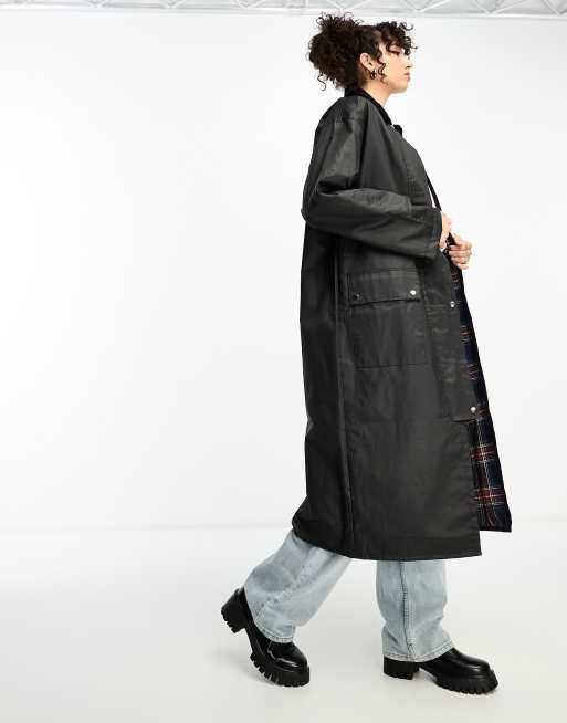 Trench coat hotsell with plaid lining