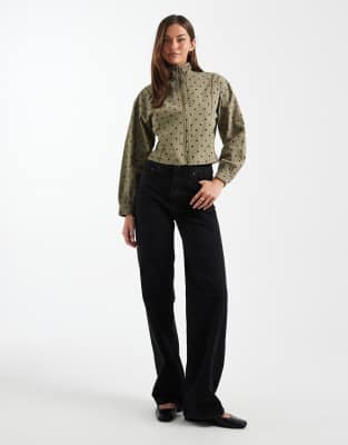 ASOS DESIGN Tall - Weite Dad-Jeans in Schwarz