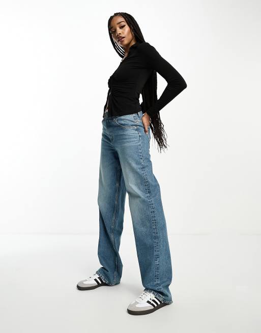 ASOS DESIGN Tall – Weite Jeans in Mittelblau, 2 von 5