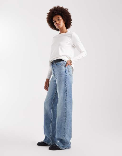ASOS DESIGN Tall wide leg dad jean in light vintage wash Circular Design Collection, 2 of 5