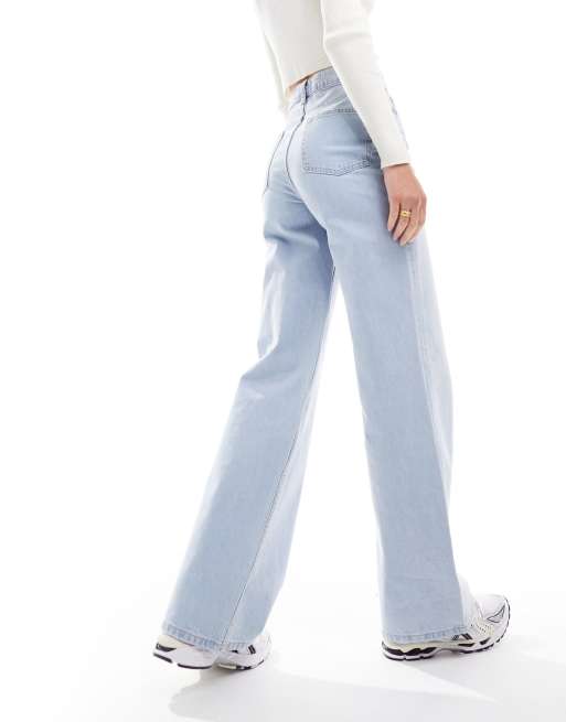 ASOS DESIGN Tall dad jeans in bleach
